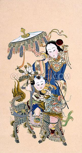 天津杨柳青的年画