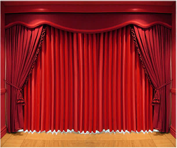 红色幕布舞台效果