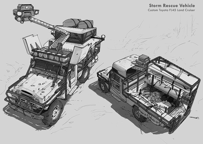 Storm Rescue Vehicle, Dominic Chan : A storm rescue vehicle done as a ...