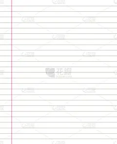 方格纸。抽象的条纹背景与彩色水平线。几何图案的学校，墙纸，纹理，笔记本。横格纸空白隔离透明背景