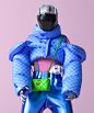 3D c4d CGI Character set clothing design Fashion  gucci GUCCI bag punk