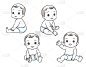可爱的,婴儿,男孩,单亲家庭,人,贺卡,男婴,尿布,父母,母亲