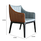 意大利米兰设计师实木餐椅欧式书椅现代成人简约书桌椅子家具定制-淘宝网