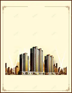 淡黄色房地产背景 设计图片 免费下载 页面网页 平面电商 创意素材