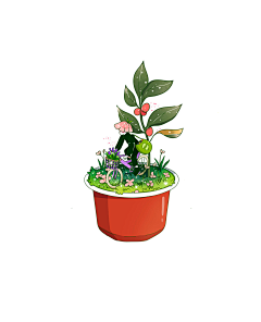 John惢采集到插画-植物小场景