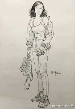 星垂原野采集到速写