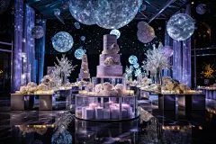室内星空梦幻婚庆摄影图