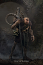 Giant of the Dam, Max Kozhevnikov : The Giant of the dam was one of the first characters on the project aside from the main hero of the story.
Having a significant role in the story, he was the main representative of the old Dam culture. Being the
native,