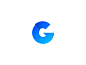 G ribbon ripple water wave identity branding mark monogram logo g