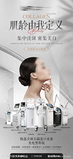 全仪器组合模特抗衰海报-源文件-志设网-zs9.com
