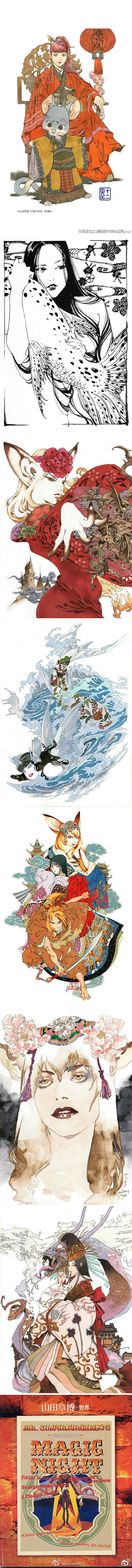 山田章博是一位活跃在游戏人物设定及插画界...