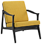 Pace Armchair, Black and Yellow modern-armchairs-and-accent-chairs