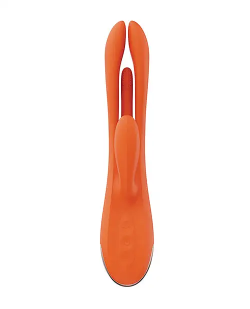 Terri Kinky Finger Tapping Rabbit Vibrator - Orange-花瓣网