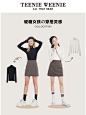TeenieWeenie小熊格子半身裙a字裙女秋装新款2020校园系列-tmall.com天猫