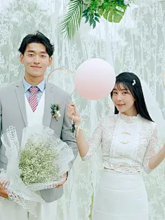温馨浪漫的甜蜜情侣高清个性韩式婚纱照图片(4)--图片之家