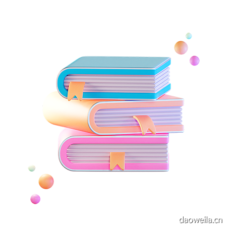 书籍教育学校学习数据3D图标 books education school learning data icon