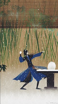 #琅琊榜##无脸古装群像#岁月长☁️感觉看到这一幕耳边只有风声❄️（ps：以po主的手速手绘板已经要冒火星了…这一天更两集的剧 真的要逼死我这双 看见好看的画面 就要画出来的手再这么疯狂摸鱼下去要被领导抛窗外了噗） ​​​​