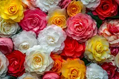 鲜花盛开之山茶花花语