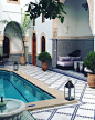 摩洛哥风民宿设计方案元素 绿植配置 图例色彩搭配花园设计庭院设计景观设计