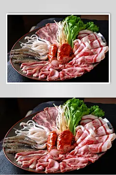 典雅优等牛肉火锅荤菜配菜