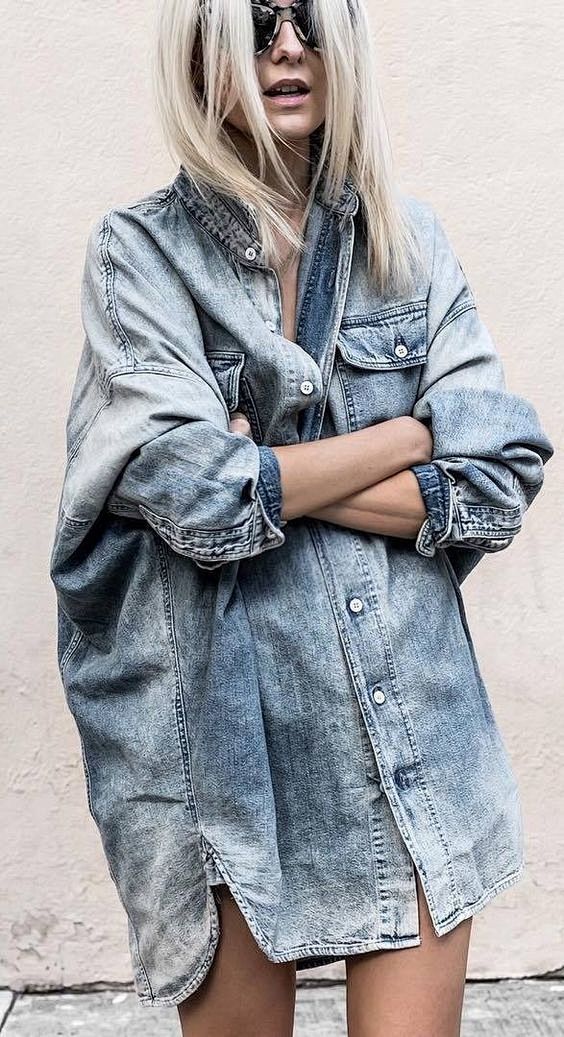 Oversized Denim Shir...