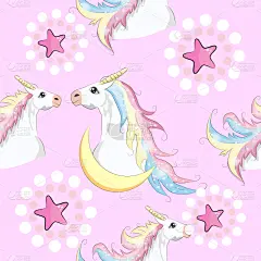 可爱的,独角兽,四方连续纹样,华丽的,纺织品,云,壁纸,小马,自然美,小的