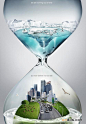 全球变暖警示公益海报欣赏 - 中国平面设计网
