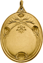 Art Nouveau Diamond, Gold Pendant-Locket, Boucheron Paris, 1902