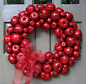 Red Apple Wreath - Creative Decorations by ... | ~)( Door Decor )(~