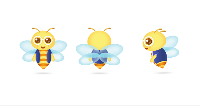 蜜蜂、吉祥物、表情、
