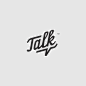 Talk speech bubble logo - simple, clean design: