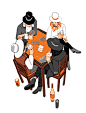 Editorial Illustration spot illustration midnight night lifestyle