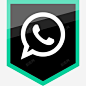 标志媒体社会WhatsApp社图标 UI图标 设计图片 免费下载 页面网页 平面电商 创意素材