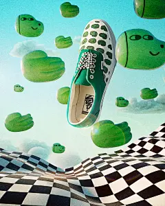 3D Vans 寻找艺术家 格局打开 海报设计 视觉设计