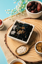 夏日清凉解暑龟苓膏夏季糖水摄影图片-众图网