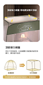佳眠免安装蚊帐蒙古包家用拉链1.5米防摔儿童2022年新款折叠加密-tmall.com天猫