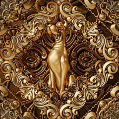 Gold Portraits: Pop Culture Artworks by Mohamed Halawany | Daily design inspiration for creatives | Inspiration Grid
