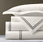 Italian Hotel Satin Stitch Bedding: 