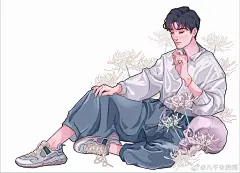 肖战手绘/八千米的雨