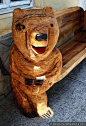 Bear Wood Carvings | , chainsaw wood carvings | Wood carving Macedonia, chainsaw carving ...