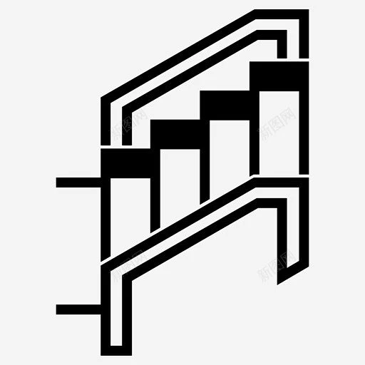 楼梯台阶上去图标 平面电商 创意素材图片_楼梯图标图片素材-花瓣网