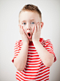 Royalty-free Image: Portrait of surprised toddler boy