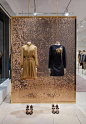 Chloe: Holiday 2016 love a glitter backdrop to emphasize window display.. especially for the holiday