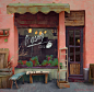 #灵感的诞生#  #插画# <br/>儿时的回忆中，街道的某处有没有你曾经最喜欢的小店呢？<br/>by Tommy Kim ​​​​