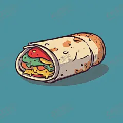 西式美味烤肉卷矢量插画 【酷图网】沙威尔玛,土耳其烤肉卷,俄罗斯烤肉饼,西式,西餐,美食,卷饼,薄饼,食物,肉,矢量,免抠,卡通,快餐,插画,可爱,美味,洋葱,烘焙,鸡肉卷,墨西哥,玉米饼