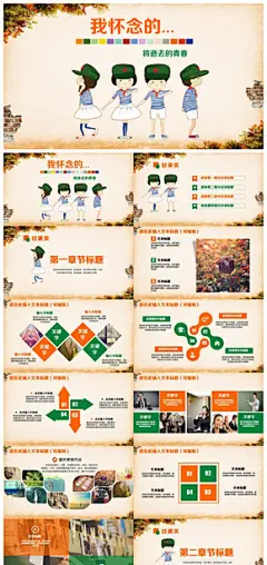 【致青春】怀旧风青春记忆校园纪念毕业相册PPT