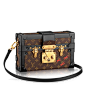 Louis Vuitton/LV路易.威登_嘉拉·法拉格尼Chiara Ferragni同款 Petite Malle 咖啡色经典Monogram单肩包 M40273