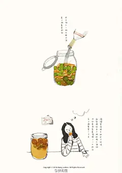 [啤酒]把之前做的梅子酒的过程画下来啦，头一回做，过年带回去和老爸碰一个