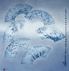 女画家周亚工笔花鸟欣赏忆江南