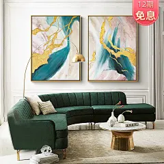 都多欧式轻奢纯手绘油画客厅餐厅玄关背景墙挂画抽象装饰画壁画-tmall.com天猫